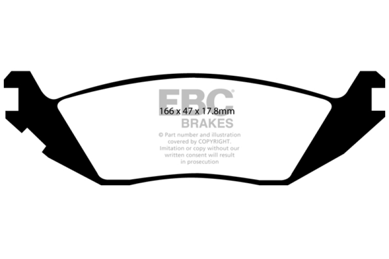 EBC Brakes Bremsbelagsatz, Scheibenbremse
