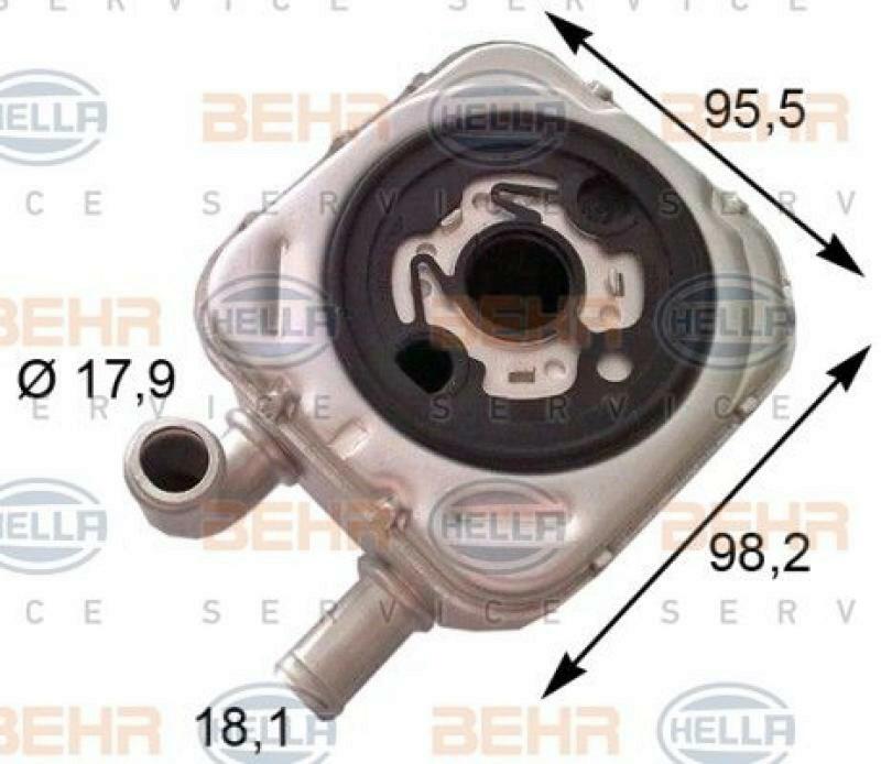 HELLA Oil Cooler, engine oil