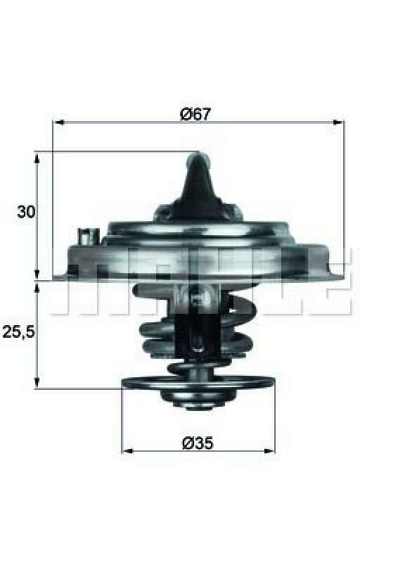 MAHLE Thermostat, coolant