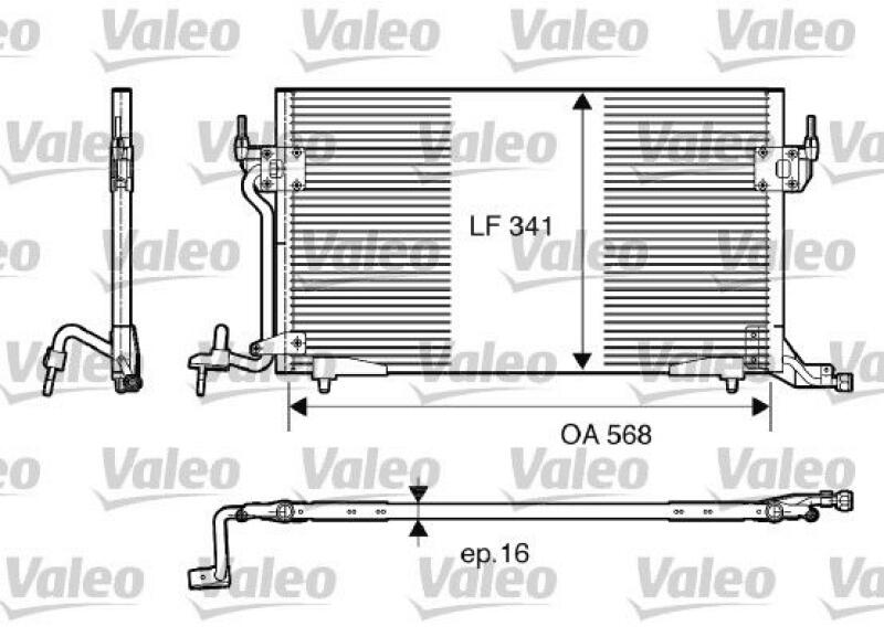 VALEO Condenser, air conditioning