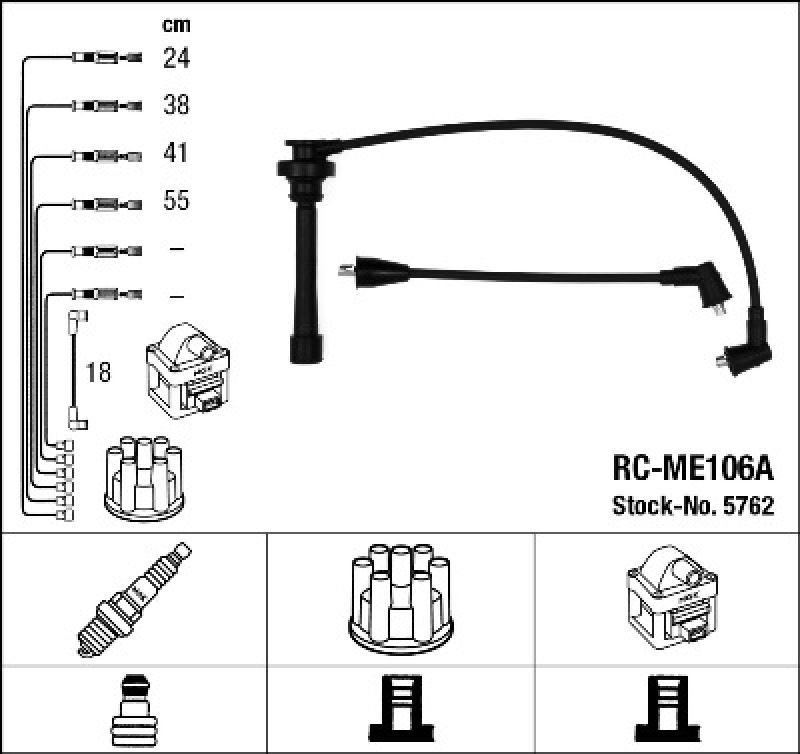 NGK Ignition Cable Kit