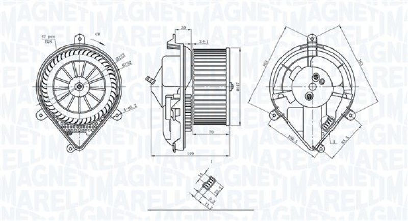 MAGNETI MARELLI Interior Blower