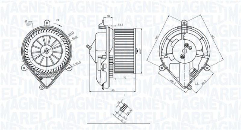 MAGNETI MARELLI Innenraumgebläse