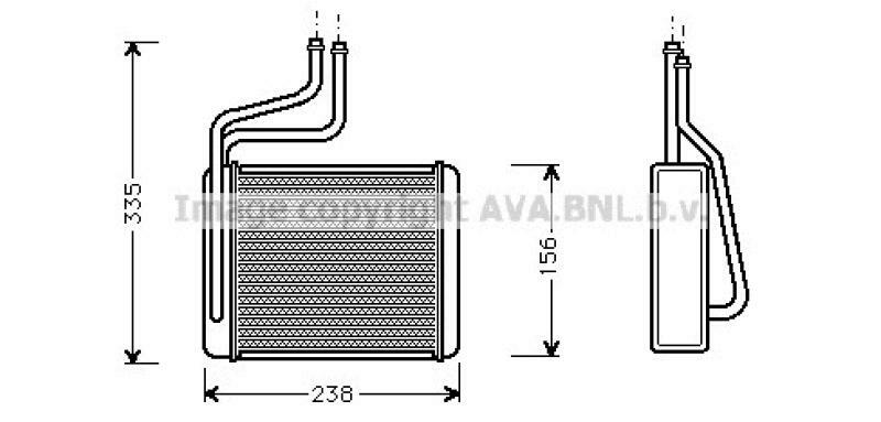 AVA QUALITY COOLING Wärmetauscher, Innenraumheizung