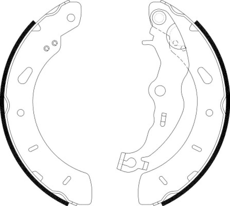 HELLA Brake Shoe Set