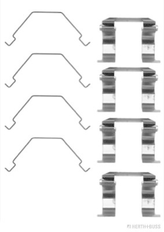 HERTH+BUSS JAKOPARTS Zubeh&ouml;rsatz, Scheibenbremsbelag