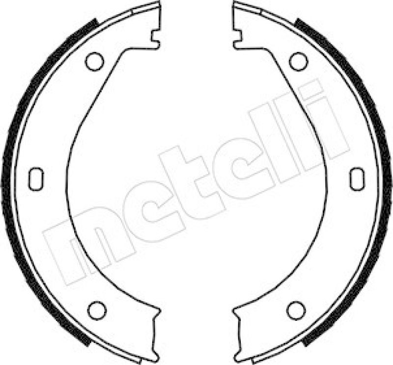 METELLI Brake Shoe Set, parking brake