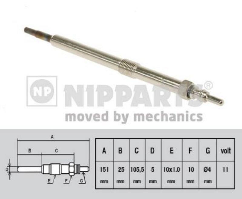 NIPPARTS Glow Plug