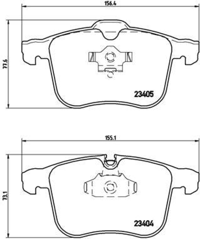 BREMBO Bremsbelagsatz, Scheibenbremse PRIME LINE