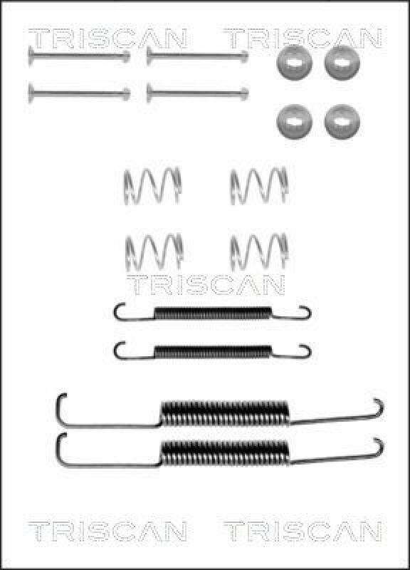 TRISCAN Zubeh&ouml;rsatz Bremsbacken Trommelbremse Montagesatz 8105 242494