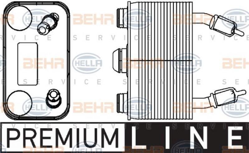 HELLA Oil Cooler, automatic transmission BEHR HELLA SERVICE *** PREMIUM LINE ***