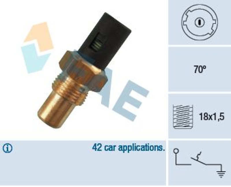 FAE Temperature Switch, coolant warning lamp