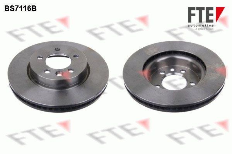 2x FTE Bremsscheibe COATED RANGE
