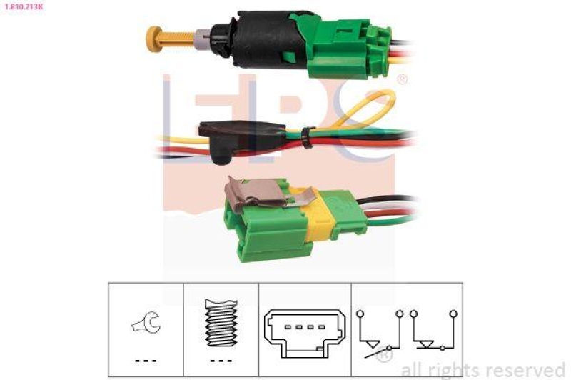 EPS Bremslichtschalter Made in Italy - OE Equivalent