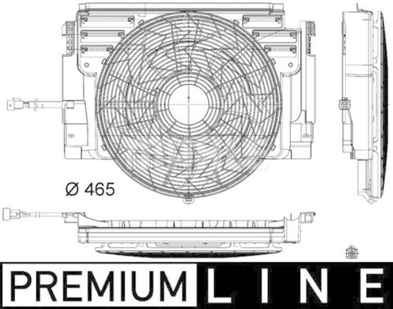 MAHLE L&uuml;fter, Motork&uuml;hlung BEHR *** PREMIUM LINE *** CFF 348 000P
