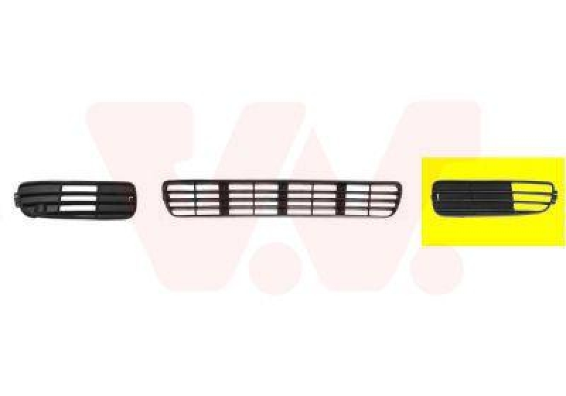 VAN WEZEL L&uuml;ftungsgitter, Sto&szlig;f&auml;nger ** Equipart ** 322591
