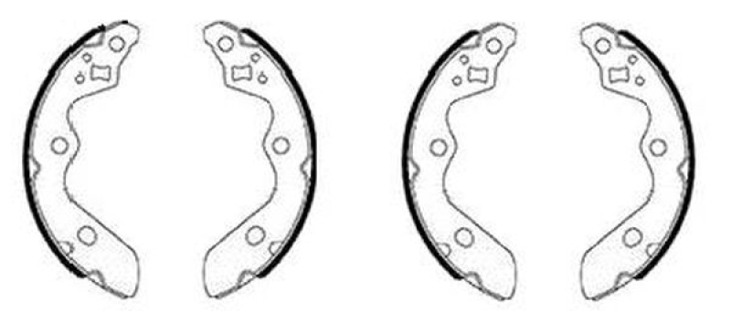 TEXTAR Brake Shoe Set