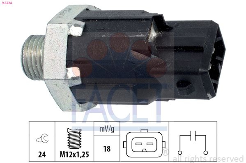 FACET Klopfsensor Made in Italy - OE Equivalent