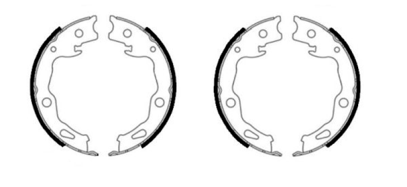 TEXTAR Brake Shoe Set, parking brake
