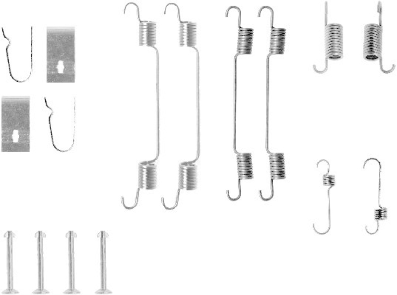 TEXTAR Zubeh&ouml;rsatz Bremsbacken Trommelbremse Montagesatz 97013400