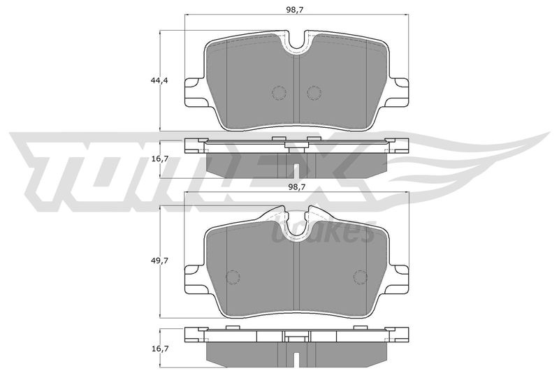 TOMEX Brakes Bremsbelagsatz, Scheibenbremse