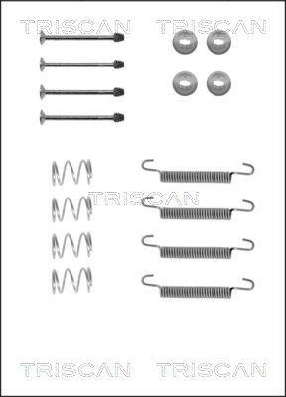 TRISCAN Accessory Kit, parking brake shoes