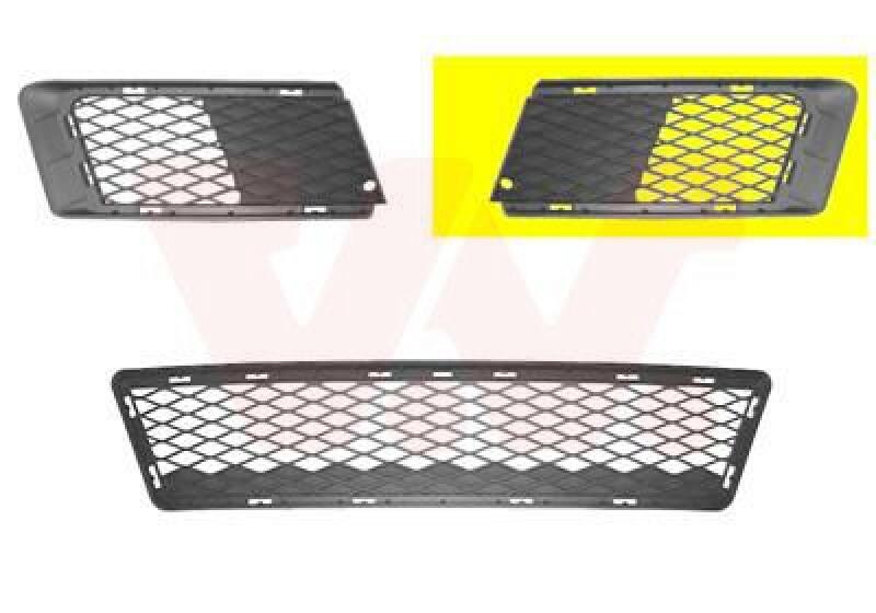 VAN WEZEL Ventilation Grille, bumper