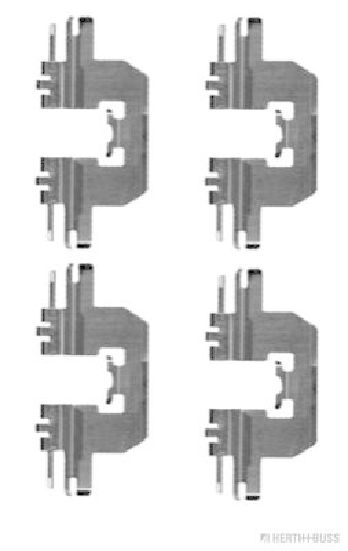 HERTH+BUSS JAKOPARTS Zubeh&ouml;rsatz, Scheibenbremsbelag J3663016