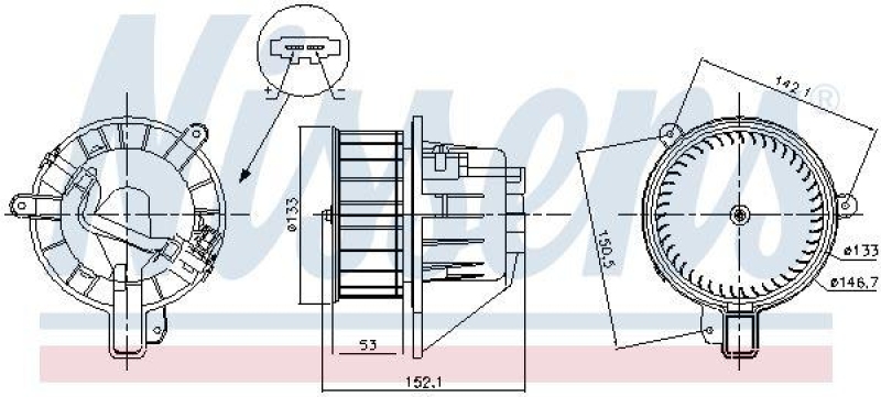 NISSENS Interior Blower