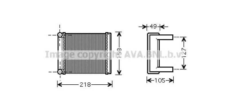 AVA QUALITY COOLING Heat Exchanger, interior heating