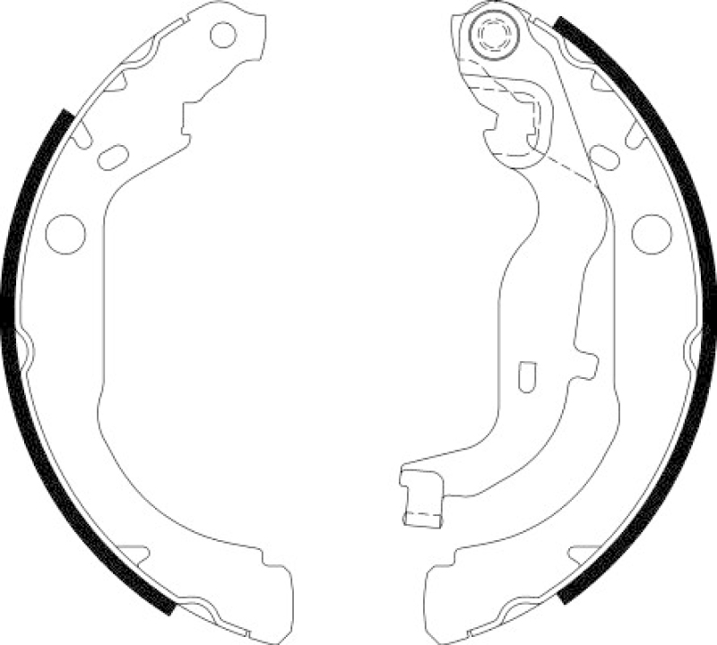 HELLA Brake Shoe Set