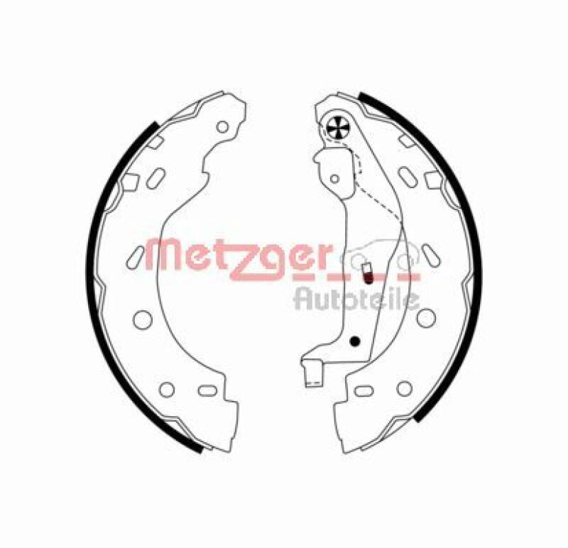 METZGER Brake Shoe Set