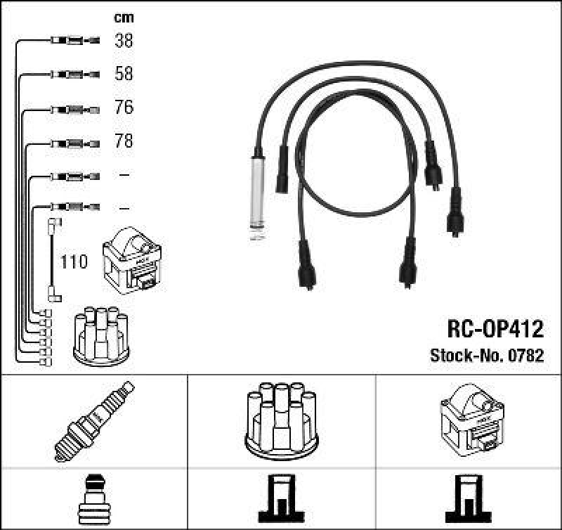 NGK Ignition Cable Kit