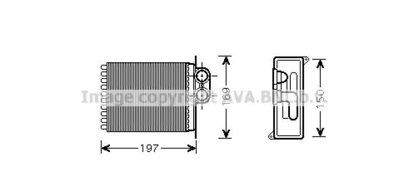 AVA QUALITY COOLING Wärmetauscher, Innenraumheizung