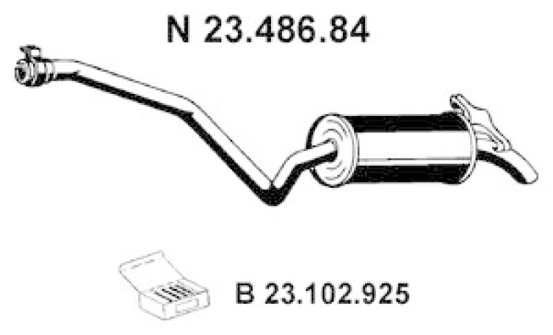 EBERSPÄCHER Rear Muffler