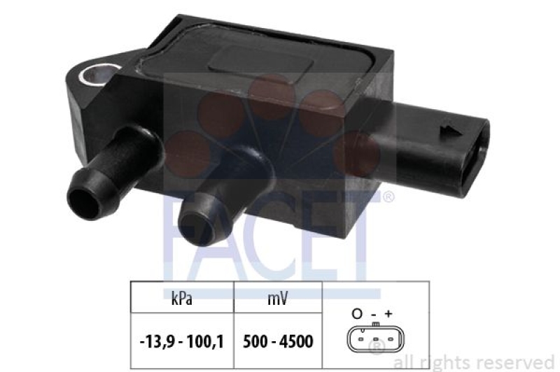 FACET Luftdrucksensor, Höhenanpassung Made in Italy - OE Equivalent