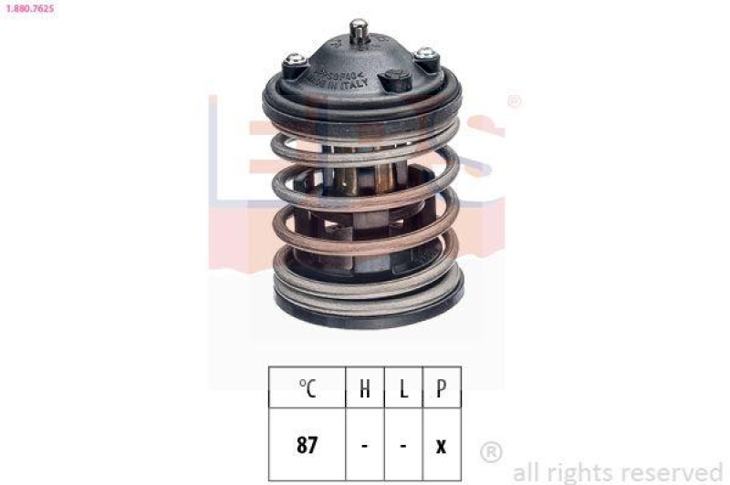 EPS Thermostat für Kühlmittel / Kühlerthermostat Made in Italy - OE Equivalent