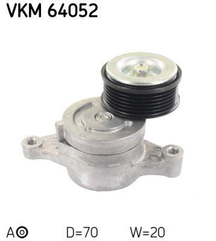 SKF Tensioner Pulley, V-ribbed belt