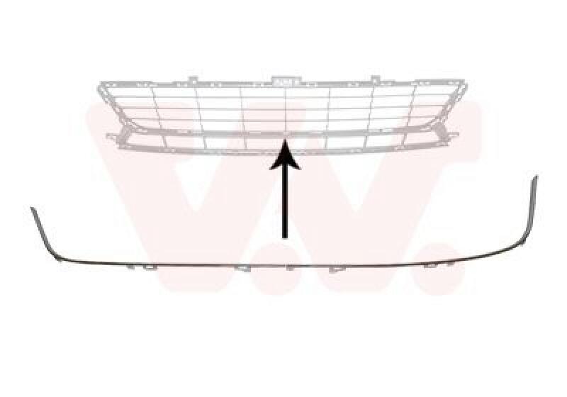 VAN WEZEL Frame, radiator grille