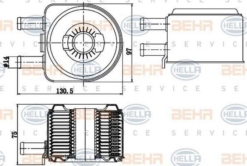 HELLA Oil Cooler, engine oil