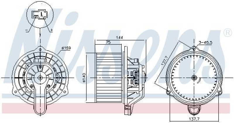 NISSENS Interior Blower