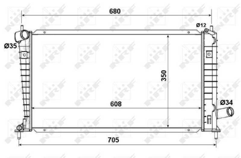 NRF Radiator, engine cooling