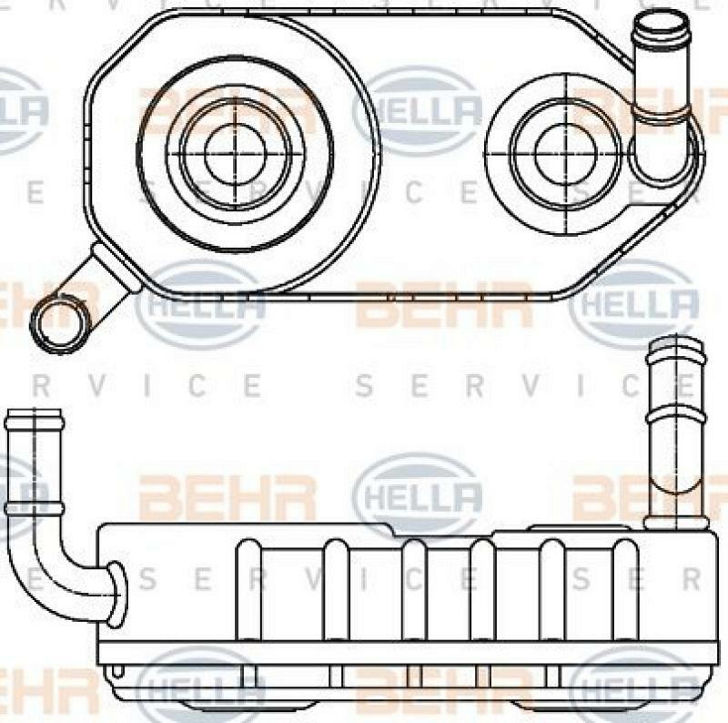 HELLA Oil Cooler, automatic transmission