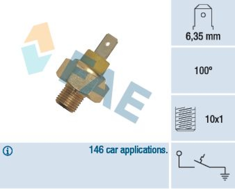 FAE Temperature Switch, coolant warning lamp