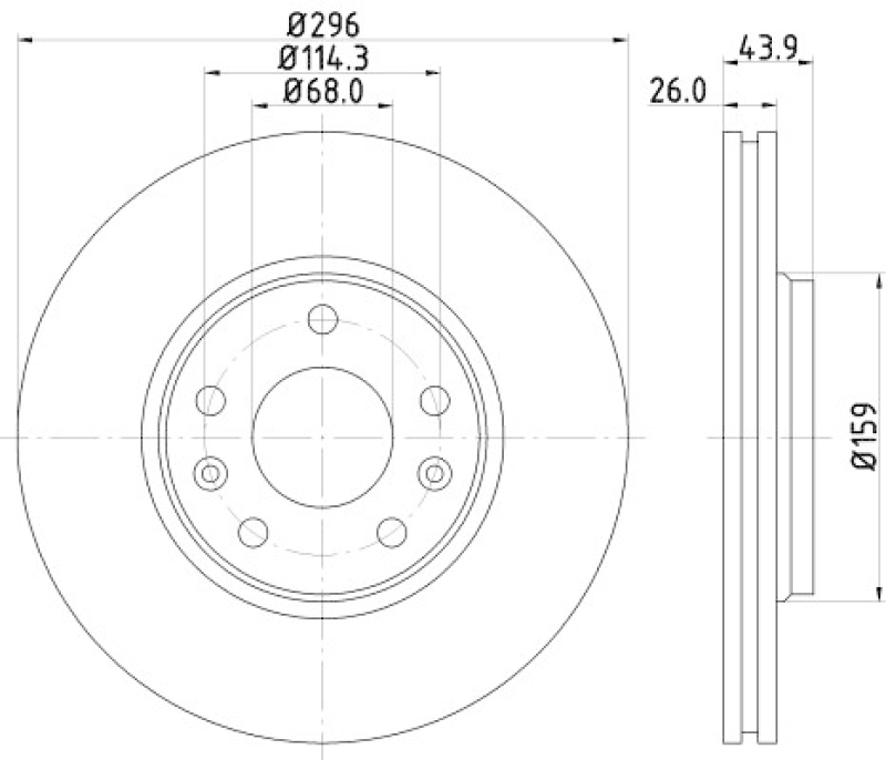 2x MINTEX Bremsscheibe