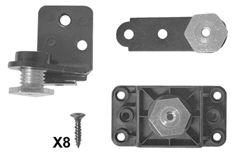VAN WEZEL Repair Kit, headlight (bracket)