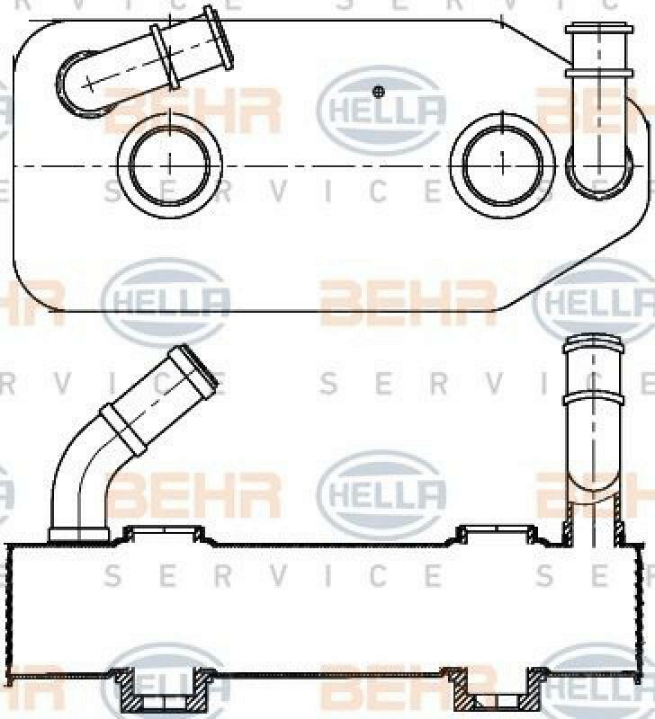 HELLA Oil Cooler, automatic transmission