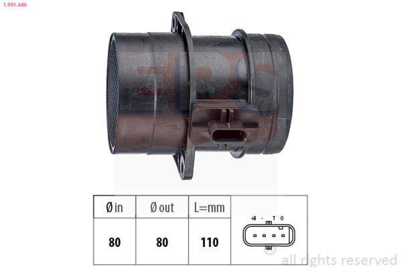EPS Luftmassenmesser Made in Italy - OE Equivalent