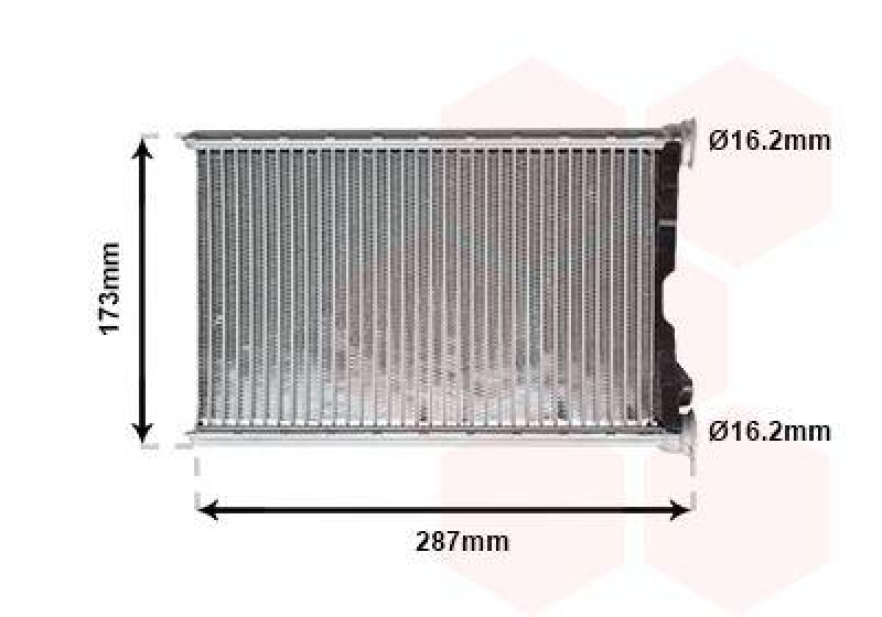 VAN WEZEL Heat Exchanger, interior heating *** IR PLUS ***