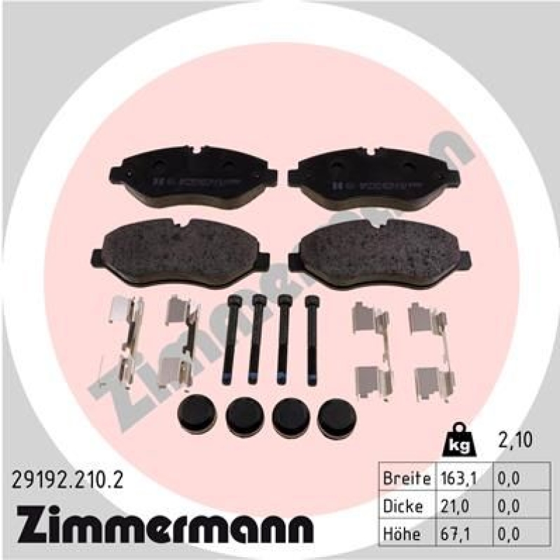 Zimmermann Bremsscheiben + Zimmermann Bremsbeläge